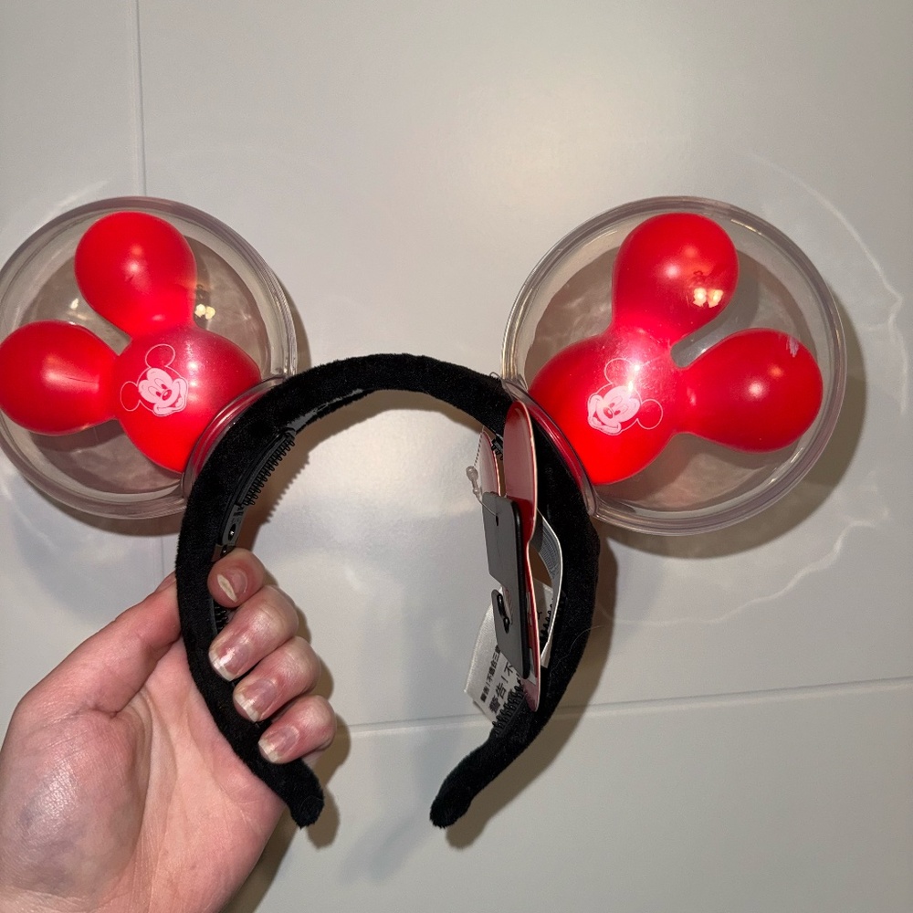 Disney Parks Light Up Balloon Minnie Ears NWT